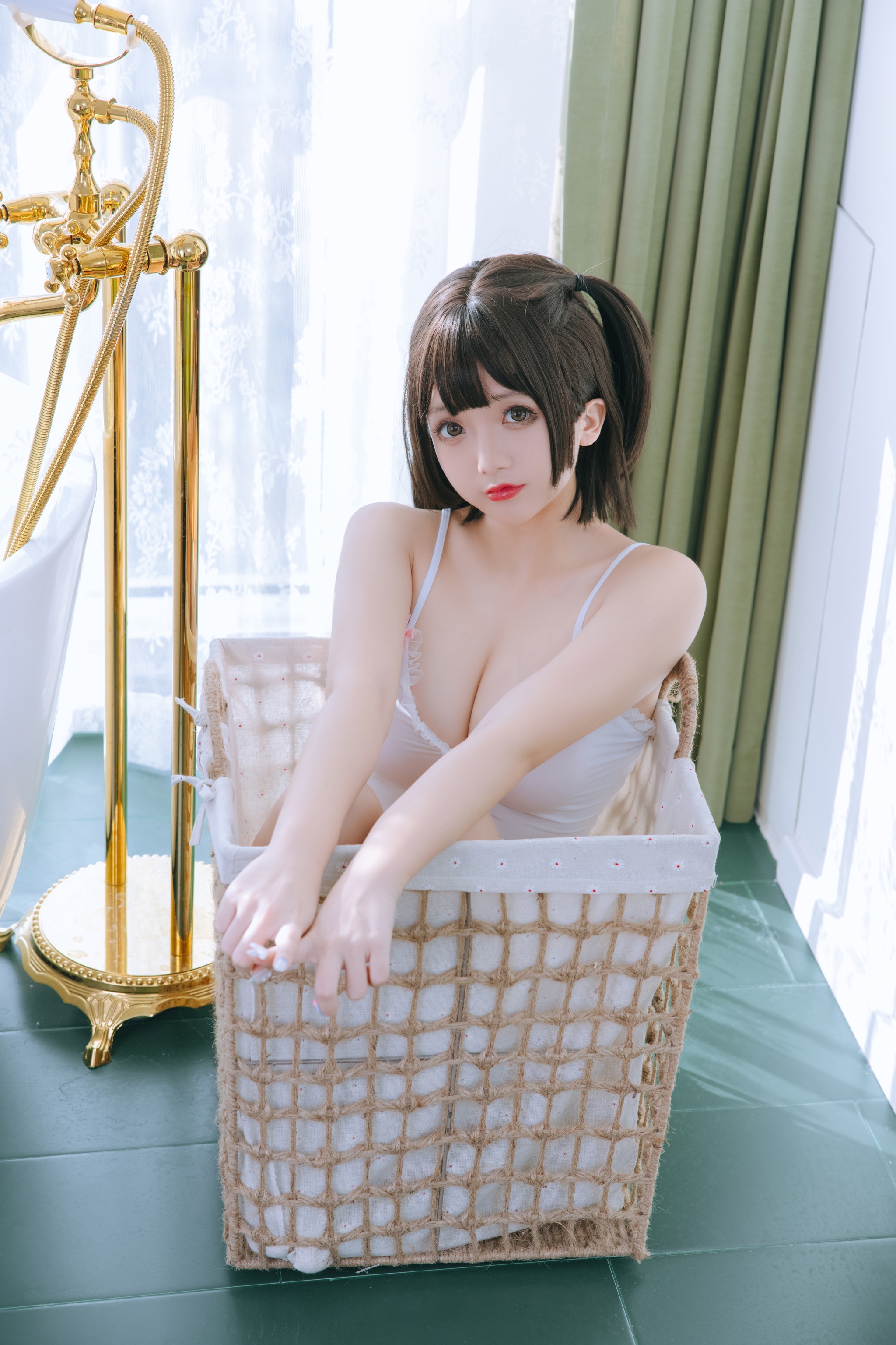 图片[1]-日奈娇 – NO.043 湿身小白裙 [97P]-XikXak